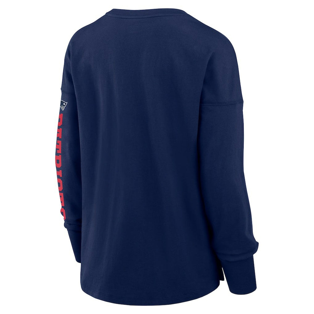 New England Patriots Women's Hometown Legacy Long Sleeve T-Shirt - Navy T-shirts