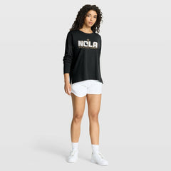 New Orleans Saints Women's Hometown Legacy Long Sleeve T-Shirt - Black T-shirts
