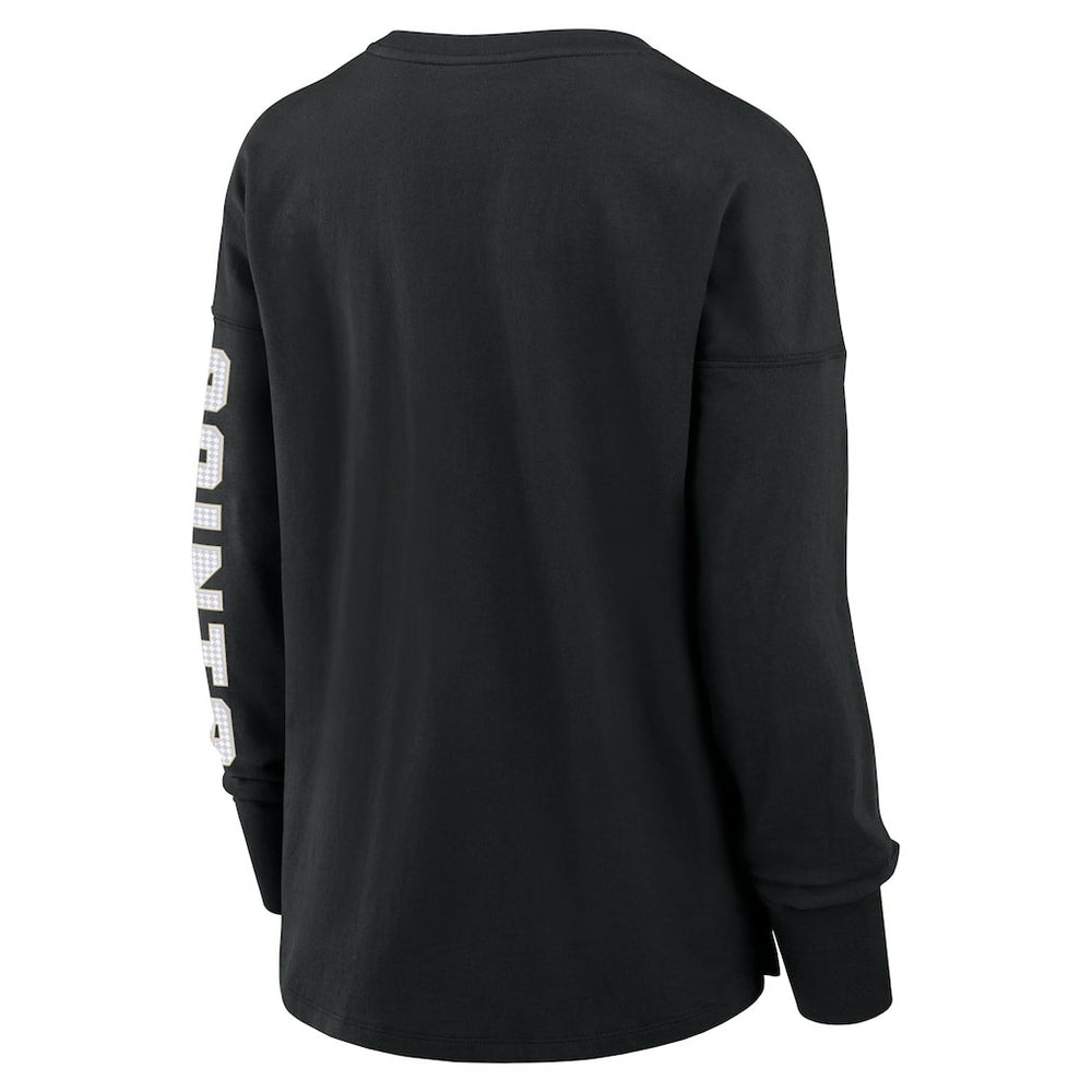 New Orleans Saints Women's Hometown Legacy Long Sleeve T-Shirt - Black T-shirts