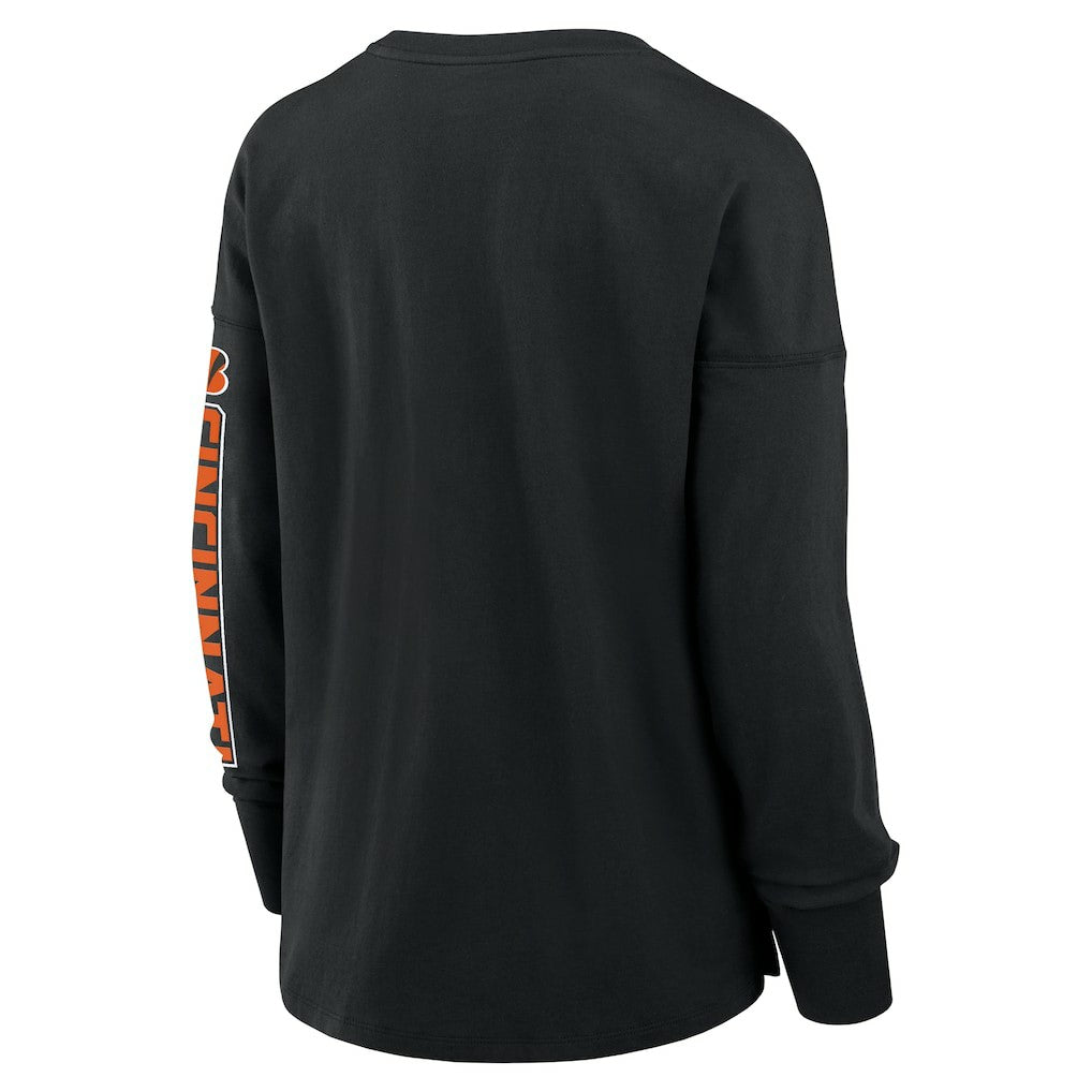 Cincinnati Bengals Women's Hometown Legacy Long Sleeve T-Shirt - Black T-shirts