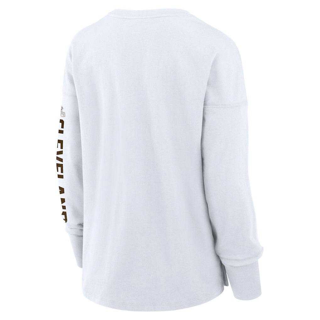 Cleveland Browns Women's Hometown Legacy Long Sleeve T-Shirt - White T-shirts