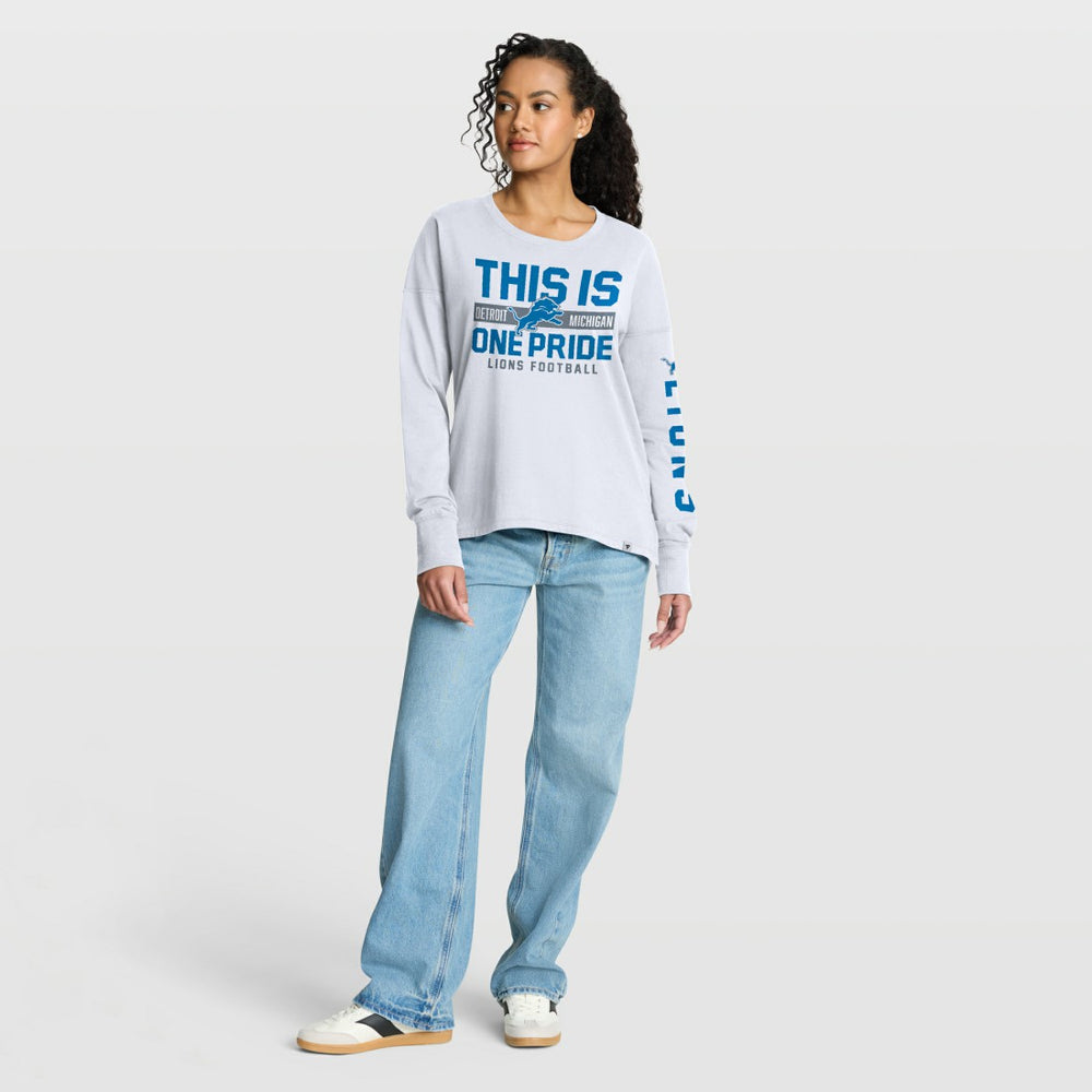 Detroit Lions Women's Hometown Legacy Long Sleeve T-Shirt - White T-shirts