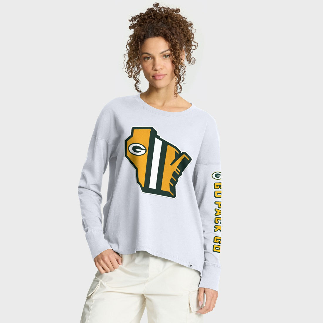 Green Bay Packers Women's Hometown Legacy Long Sleeve T-Shirt - White T-shirts