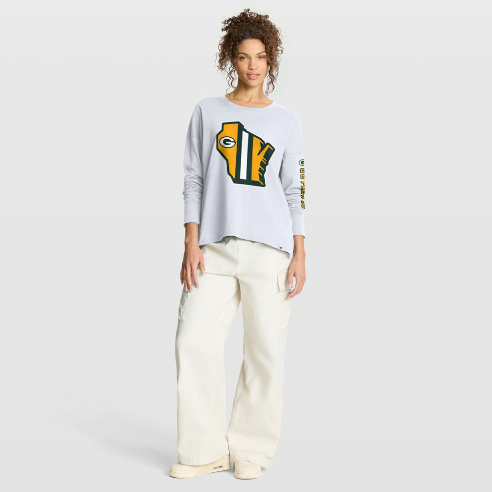 Green Bay Packers Women's Hometown Legacy Long Sleeve T-Shirt - White T-shirts
