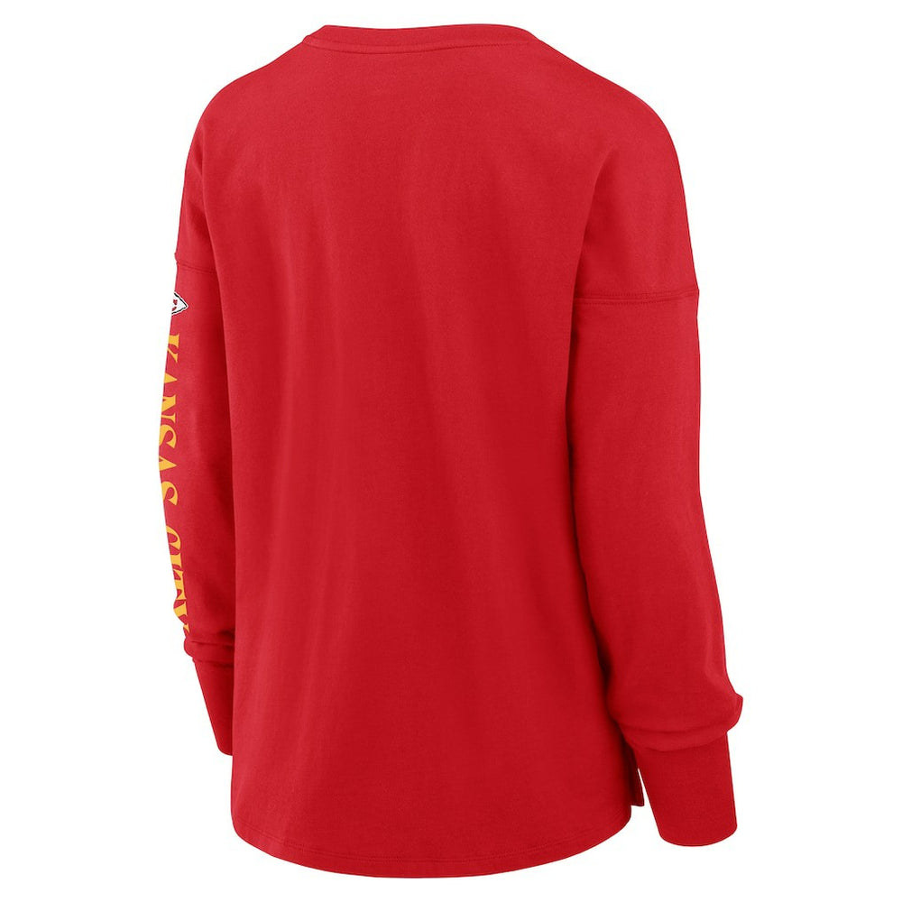 Kansas City Chiefs Women's Hometown Legacy Long Sleeve T-Shirt - Red T-shirts