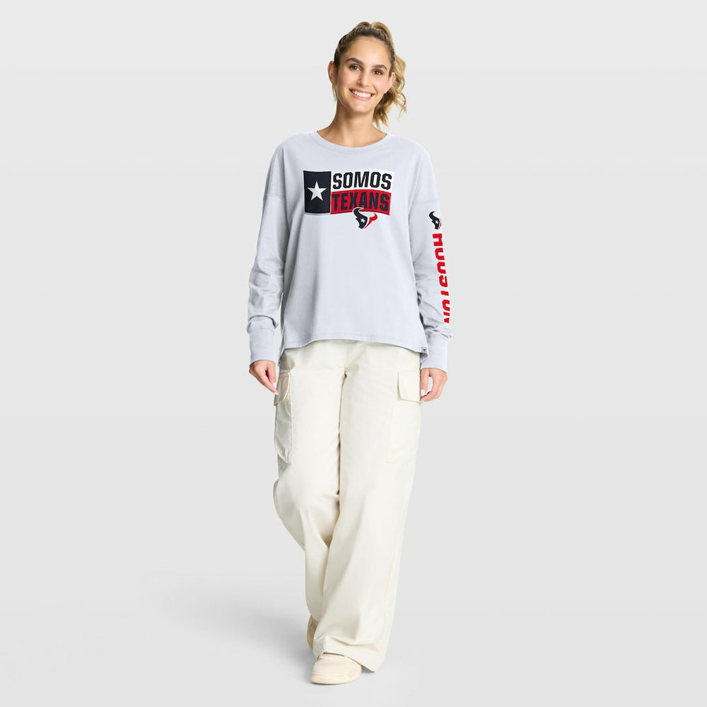 Houston Texans Women's Hometown Legacy Long Sleeve T-Shirt - White T-shirts
