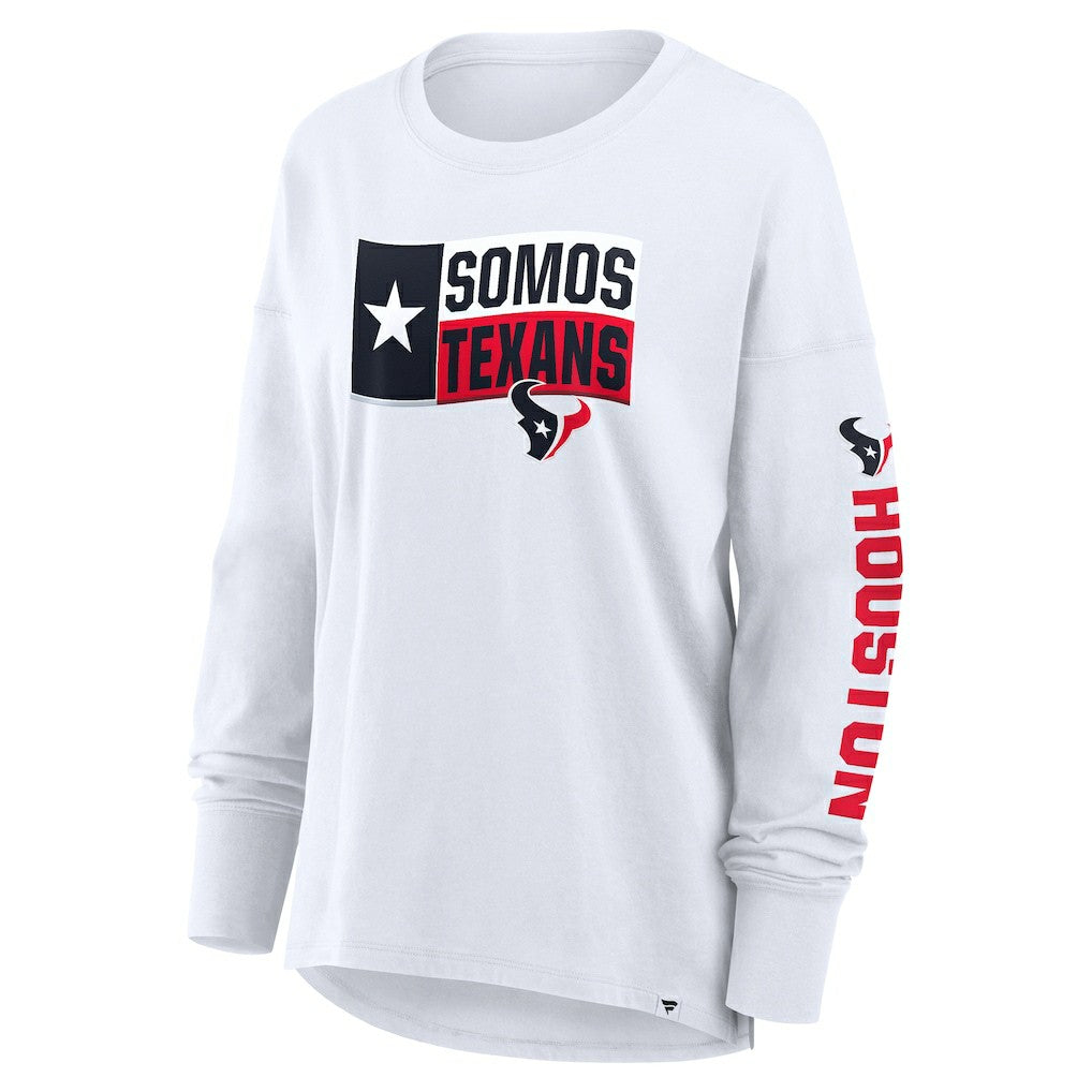 Houston Texans Women's Hometown Legacy Long Sleeve T-Shirt - White T-shirts