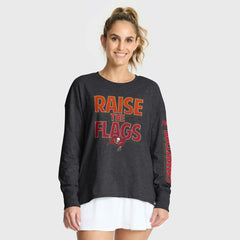 Tampa Bay Buccaneers Women's Hometown Legacy Long Sleeve T-Shirt - Heather Pewter T-shirts