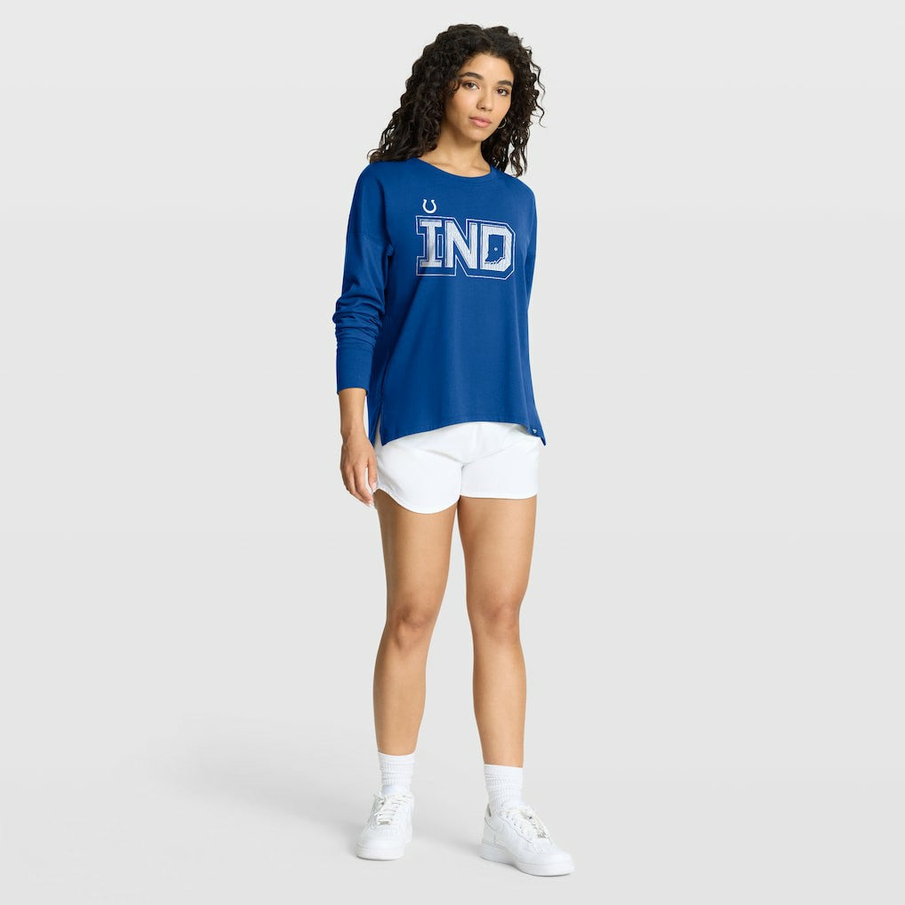 Indianapolis Colts Women's Hometown Legacy Long Sleeve T-Shirt - Royal T-shirts
