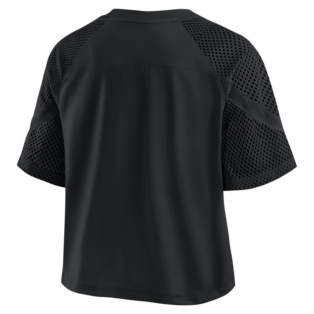 Tampa Bay Buccaneers Women's Oversized Raglan V-Neck Blackout Fashion Jersey