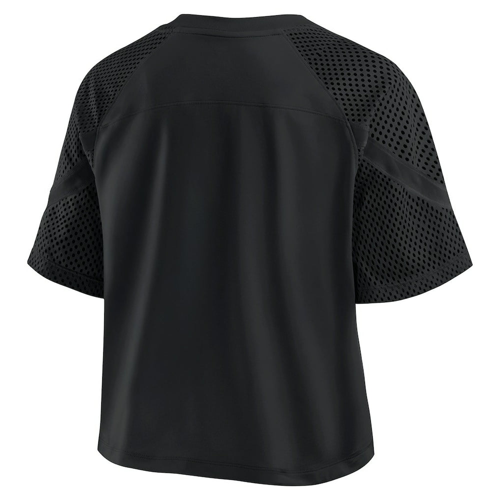 Baltimore Ravens Women's Oversized Raglan V-Neck Blackout Fashion Jersey