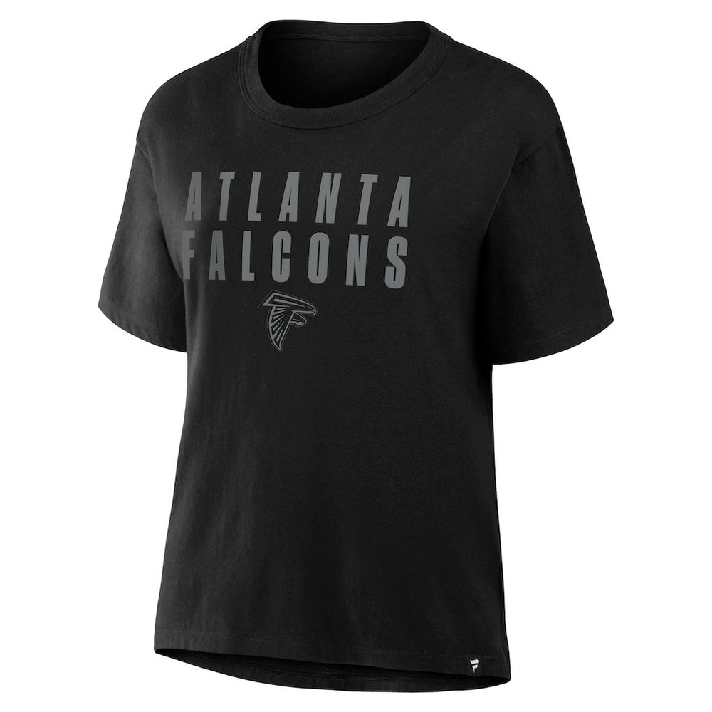 Atlanta Falcons Women's Blackout Kneel Down Legacy T-Shirt - Black T-shirts