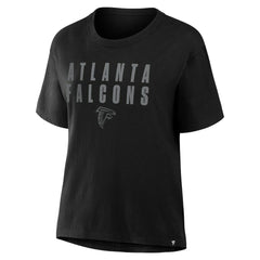Atlanta Falcons Women's Blackout Kneel Down Legacy T-Shirt - Black T-shirts