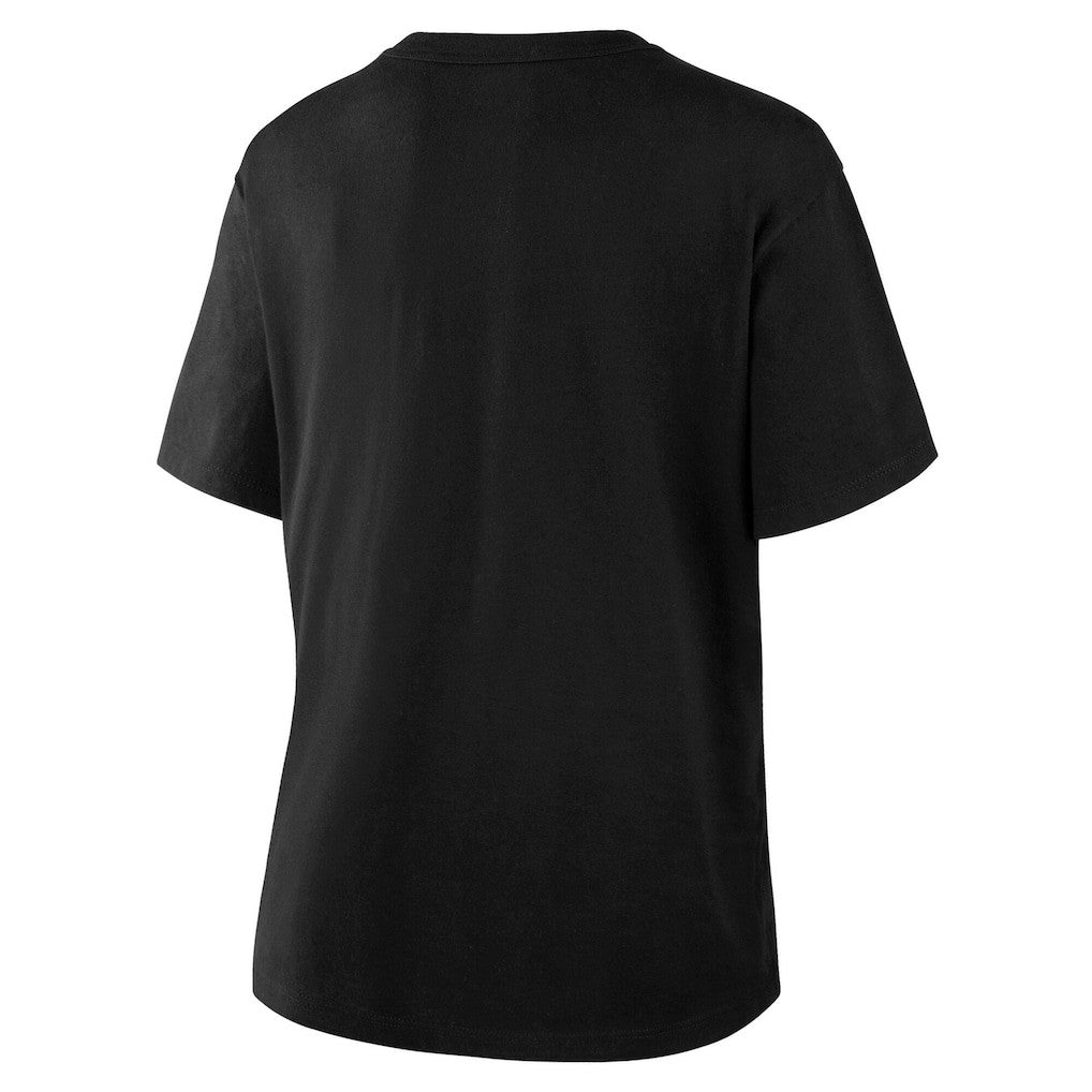 Minnesota Vikings Women's Blackout Kneel Down Legacy T-Shirt - Black T-shirts