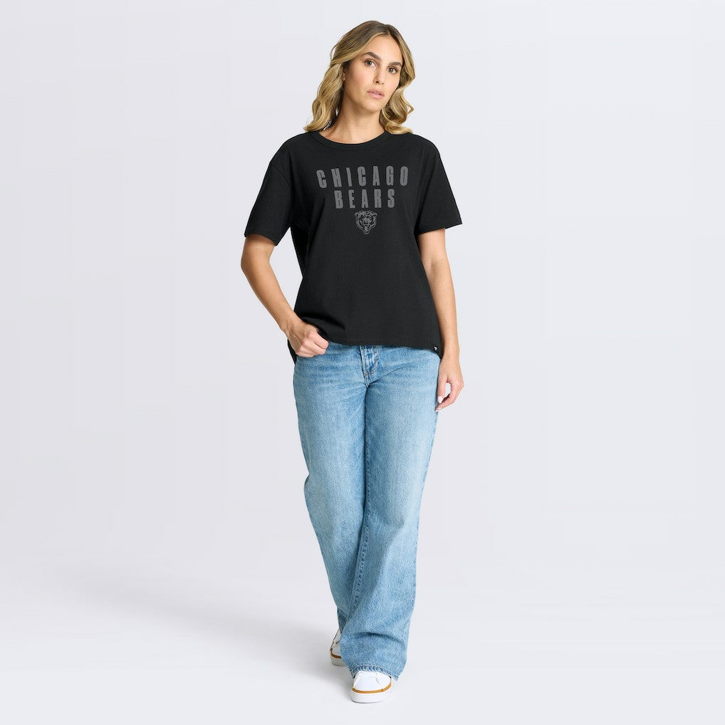 Chicago Bears Women's Blackout Kneel Down Legacy T-Shirt - Black T-shirts