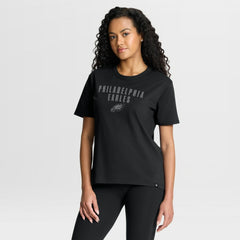 Philadelphia Eagles Women's Blackout Kneel Down Legacy T-Shirt - Black T-shirts