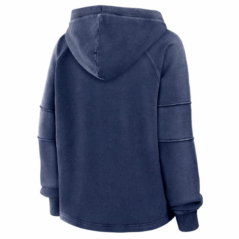 Denver Broncos Women's Oversized Raglan Gridiron Hoodie - Navy Hoodies