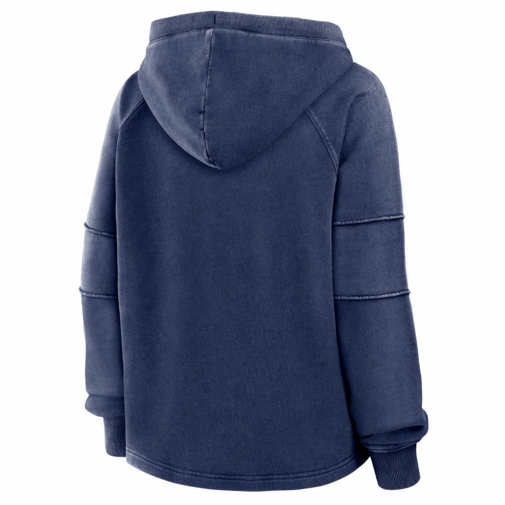 Denver Broncos Women's Oversized Raglan Gridiron Hoodie - Navy Hoodies