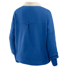 Buffalo Bills Women's Oversized Hometown Premium Thermal Long Sleeve Shirt - Royal