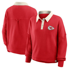 Kansas City Chiefs Women's Oversized Hometown Premium Thermal Long Sleeve Shirt - Red