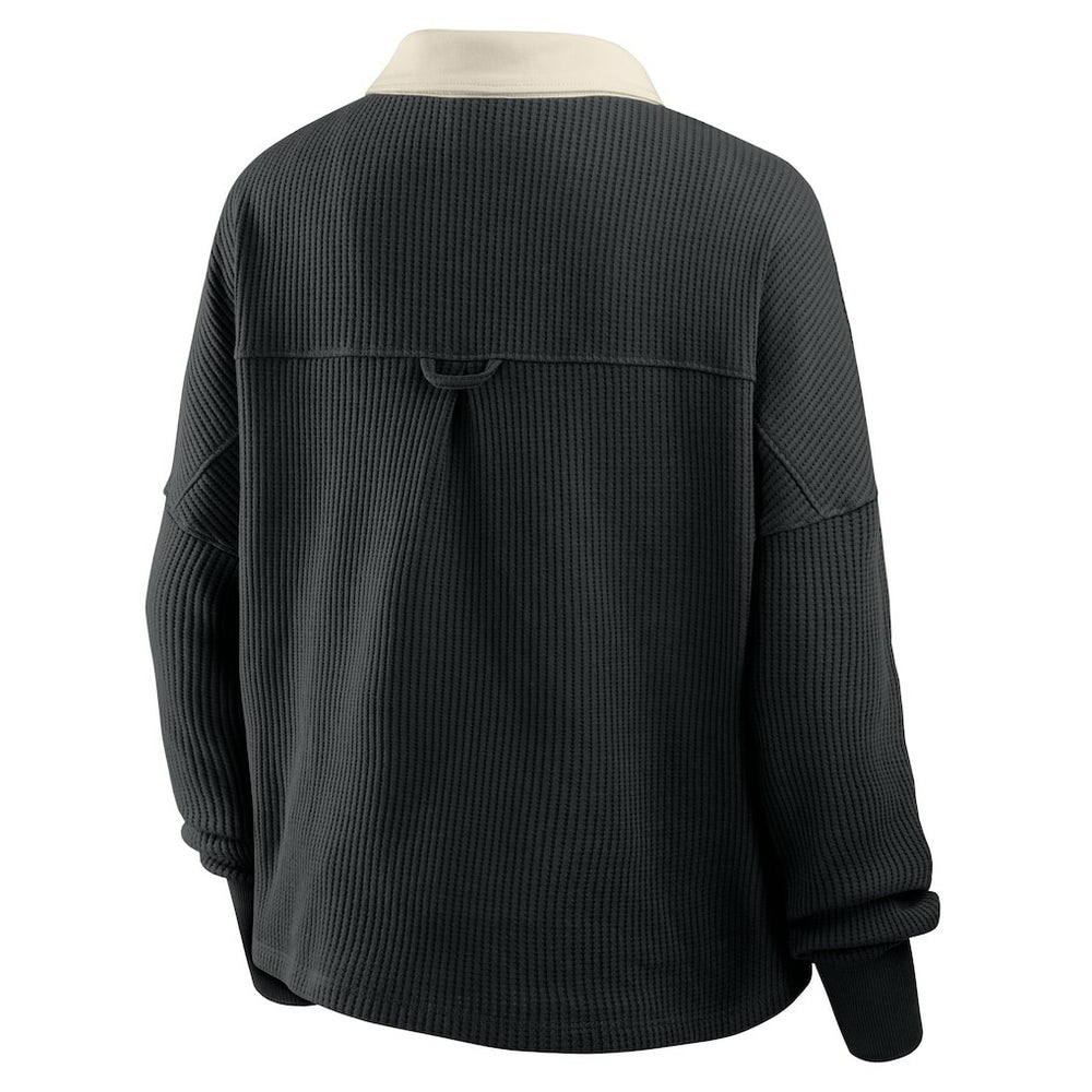 Pittsburgh Steelers Women's Oversized Hometown Premium Thermal Long Sleeve Shirt - Black