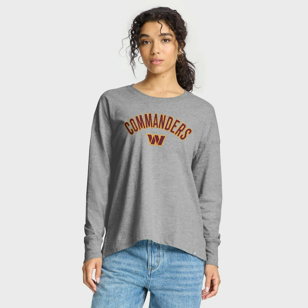 Washington Commanders Women's Hometown Legacy Long Sleeve T-Shirt - Heather Gray T-shirts