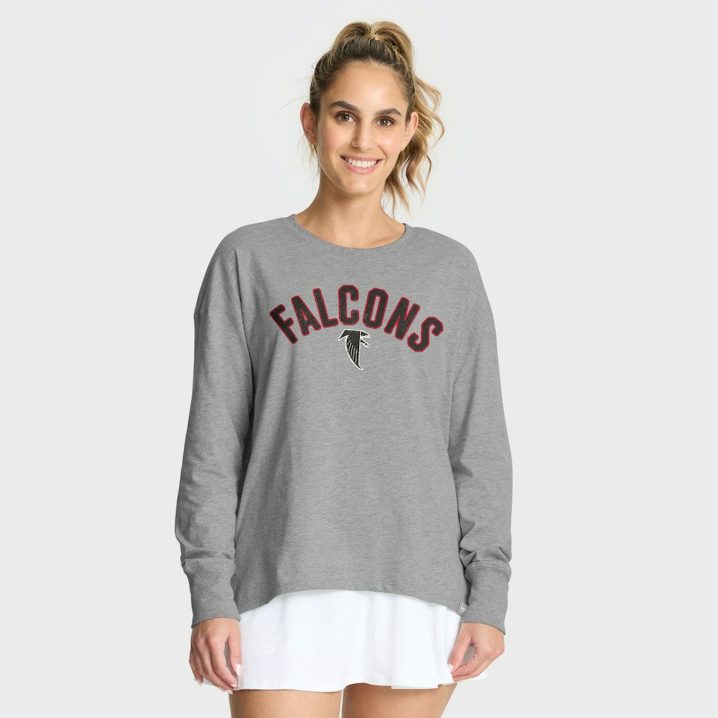 Atlanta Falcons Women's Hometown Legacy Long Sleeve T-Shirt - Heather Gray T-shirts