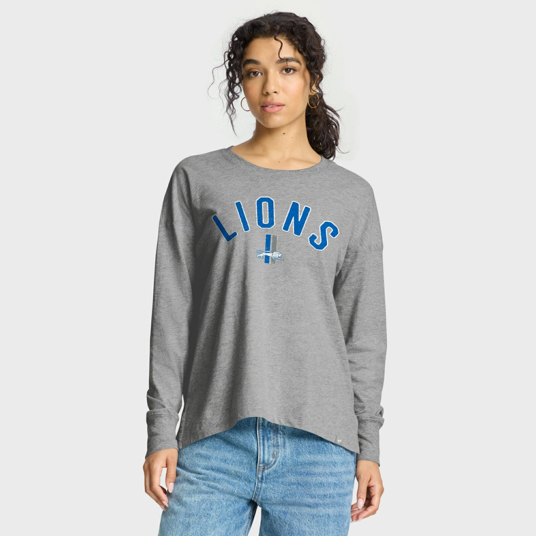Detroit Lions Women's Hometown Legacy Long Sleeve T-Shirt - Heather Gray T-shirts