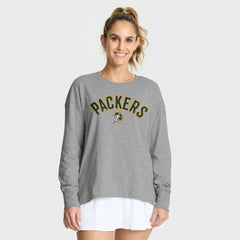 Green Bay Packers Women's Hometown Legacy Long Sleeve T-Shirt - Heather Gray T-shirts