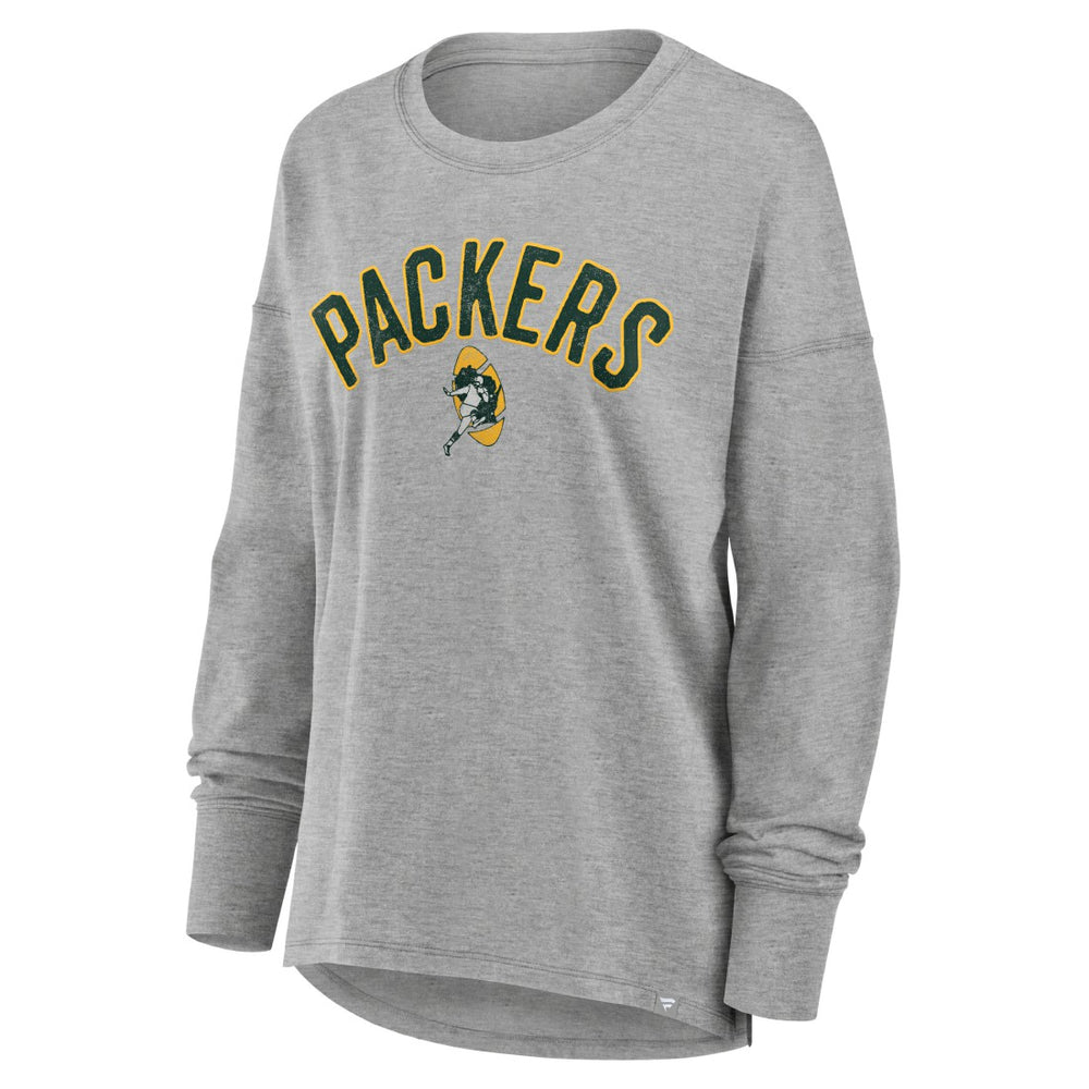 Green Bay Packers Women's Hometown Legacy Long Sleeve T-Shirt - Heather Gray T-shirts