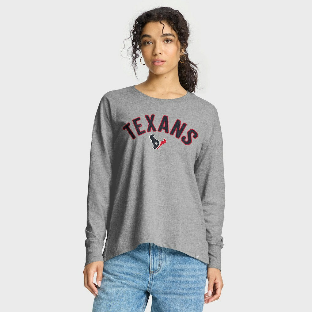 Houston Texans Women's Hometown Legacy Long Sleeve T-Shirt - Heather Gray T-shirts