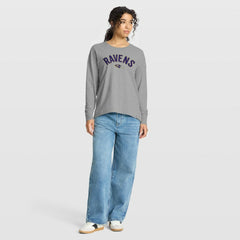 Baltimore Ravens Women's Hometown Legacy Long Sleeve T-Shirt - Heather Gray T-shirts