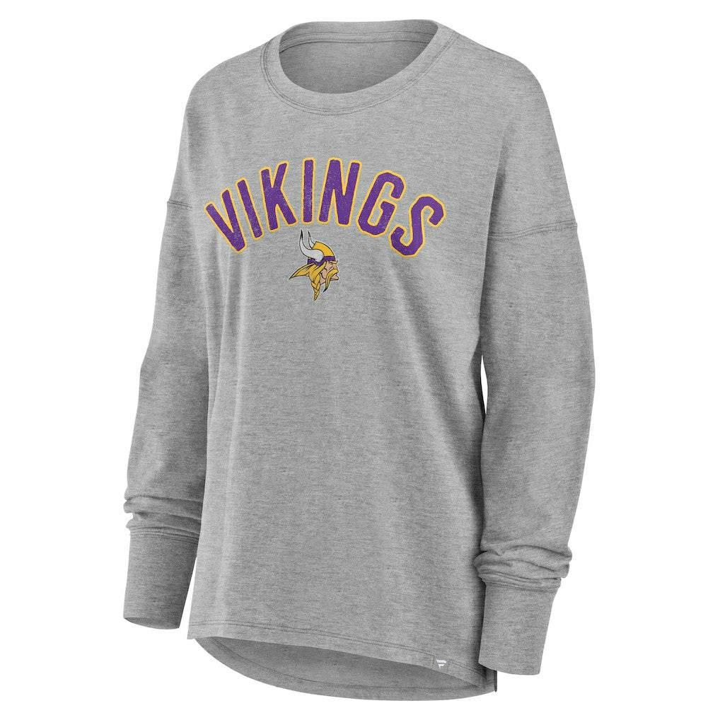 Minnesota Vikings Women's Hometown Legacy Long Sleeve T-Shirt - Heather Gray T-shirts