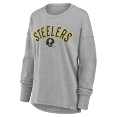 Pittsburgh Steelers Women's Hometown Legacy Long Sleeve T-Shirt - Heather Gray T-shirts