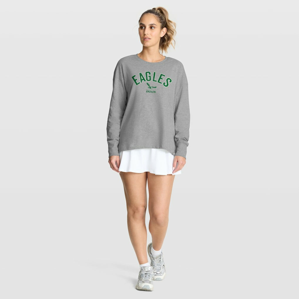 Philadelphia Eagles Women's Hometown Legacy Long Sleeve T-Shirt - Heather Gray T-shirts