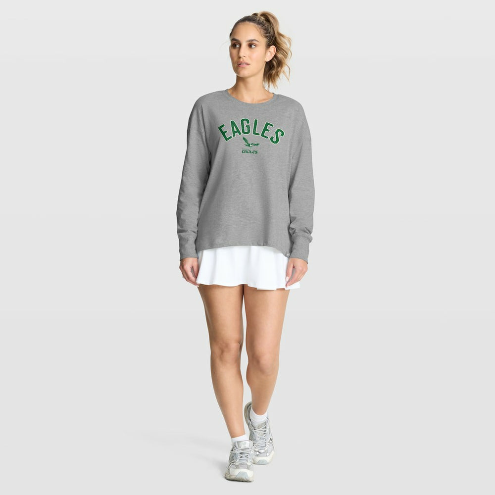 Philadelphia Eagles Women's Hometown Legacy Long Sleeve T-Shirt - Heather Gray T-shirts