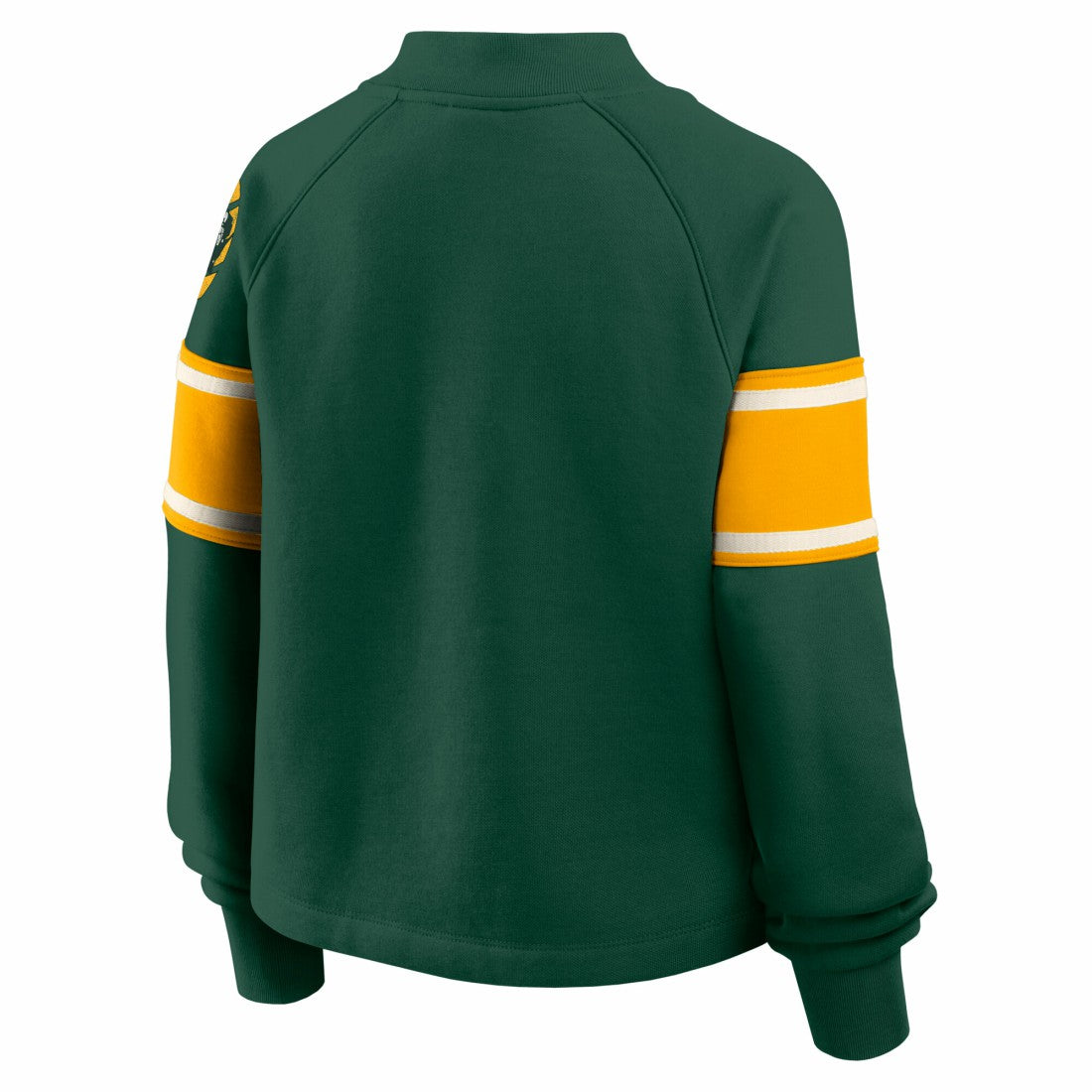 Green Bay Packers Oversized Hometown Toss Sweep Mock Neck Pullover - Green Pullover