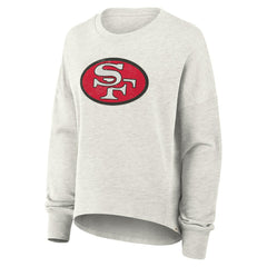 San Francisco 49ers Women's Oversized Hometown Pullover Sweatshirt - Heather Gray Pullover
