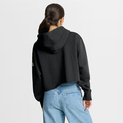 Jacksonville Jaguars Women's Oversized Hometown Heritage Cropped Hoodie - Black Hoodies