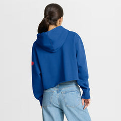 Buffalo Bills Women's Oversized Hometown Heritage Cropped Hoodie - Royal Hoodies