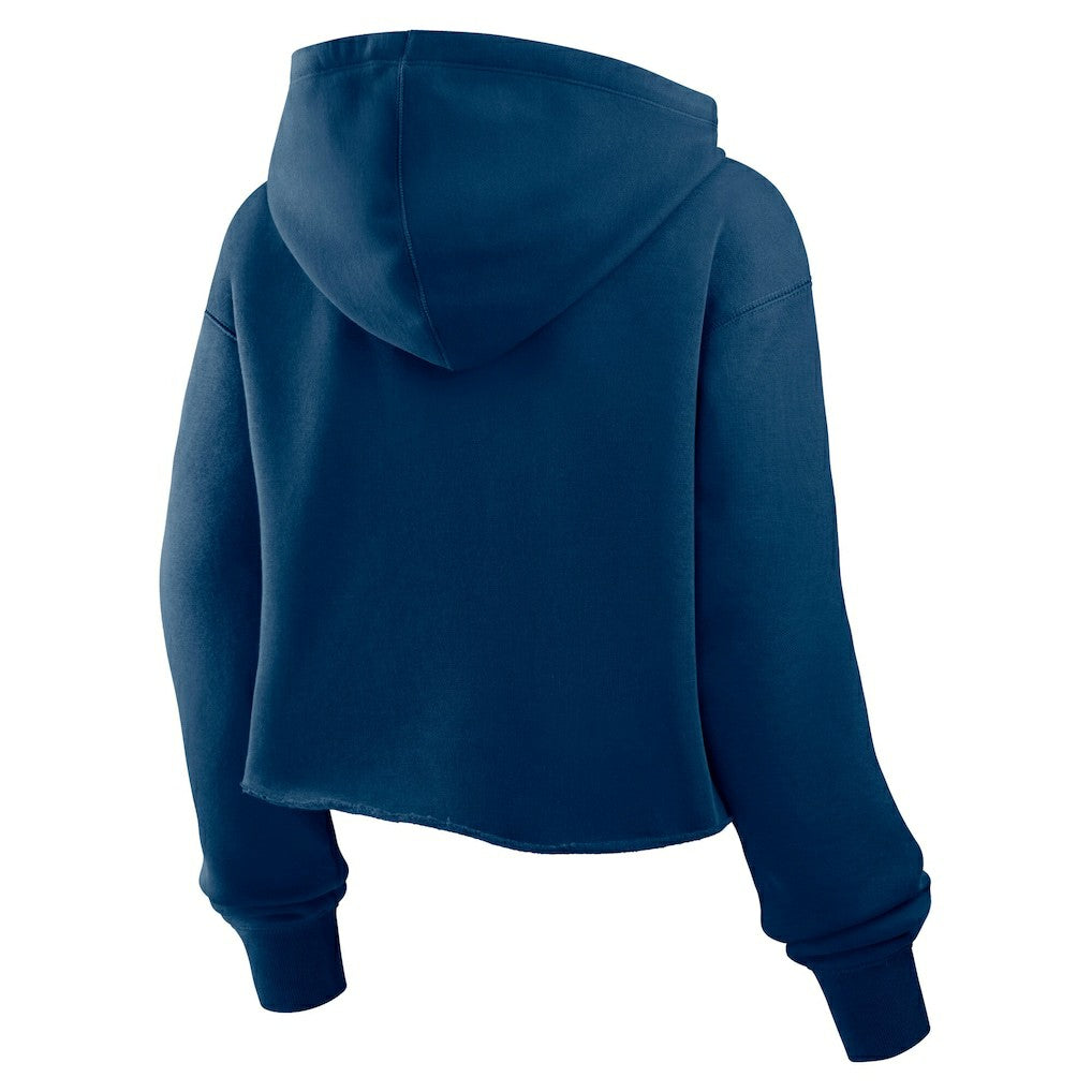 Chicago Bears Women's Oversized Hometown Heritage Cropped Hoodie - Navy Hoodies
