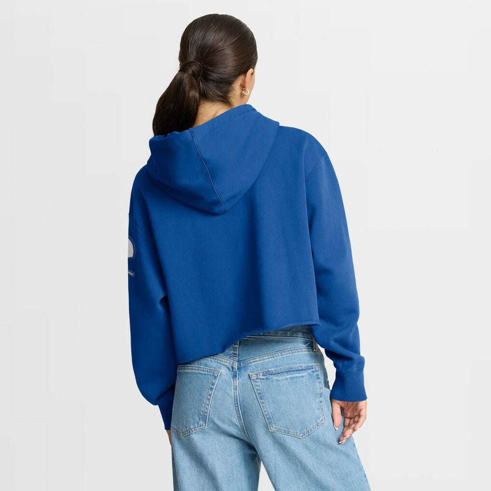 Indianapolis Colts Women's Oversized Hometown Heritage Cropped Hoodie - Royal Hoodies