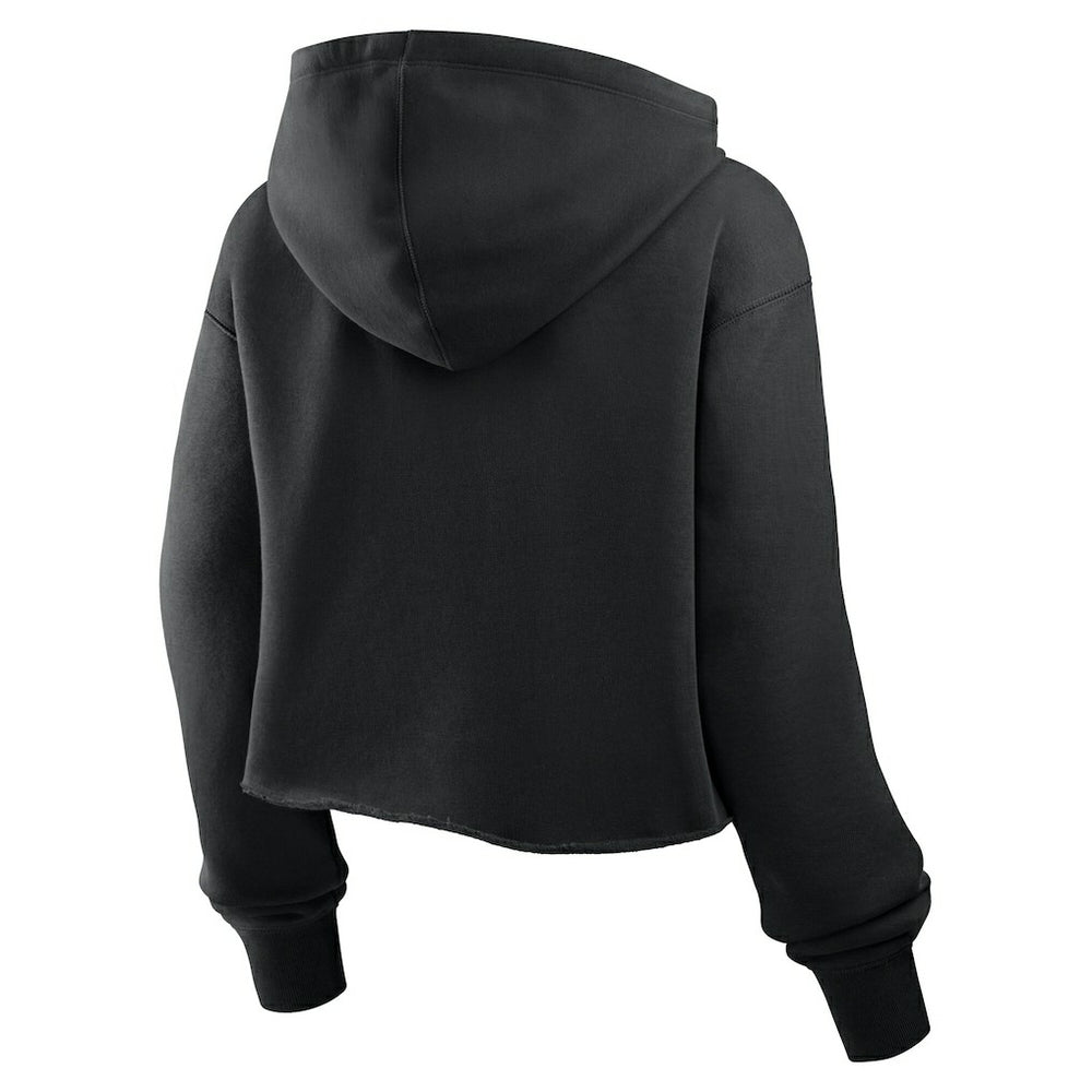 Pittsburgh Steelers Women's Oversized Hometown Heritage Cropped Hoodie - Black Hoodies