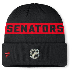 Ottawa Senators Fanatics Authentic Pro Rink Cuffed Knit Hat - Black | US 202498859