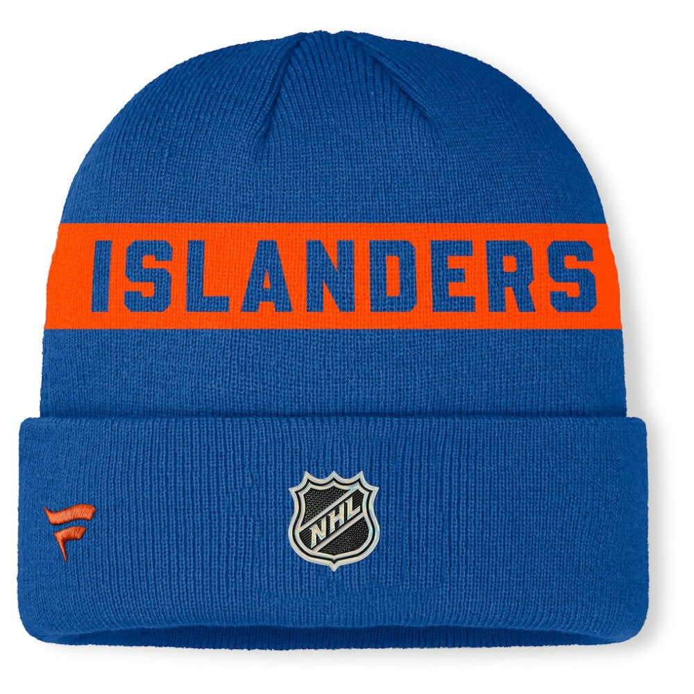 New York Islanders Fanatics Authentic Pro Rink Cuffed Knit Hat - Royal | US 202498861