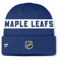 Toronto Maple Leafs Fanatics Authentic Pro Rink Cuffed Knit Hat - Blue | US 202498873