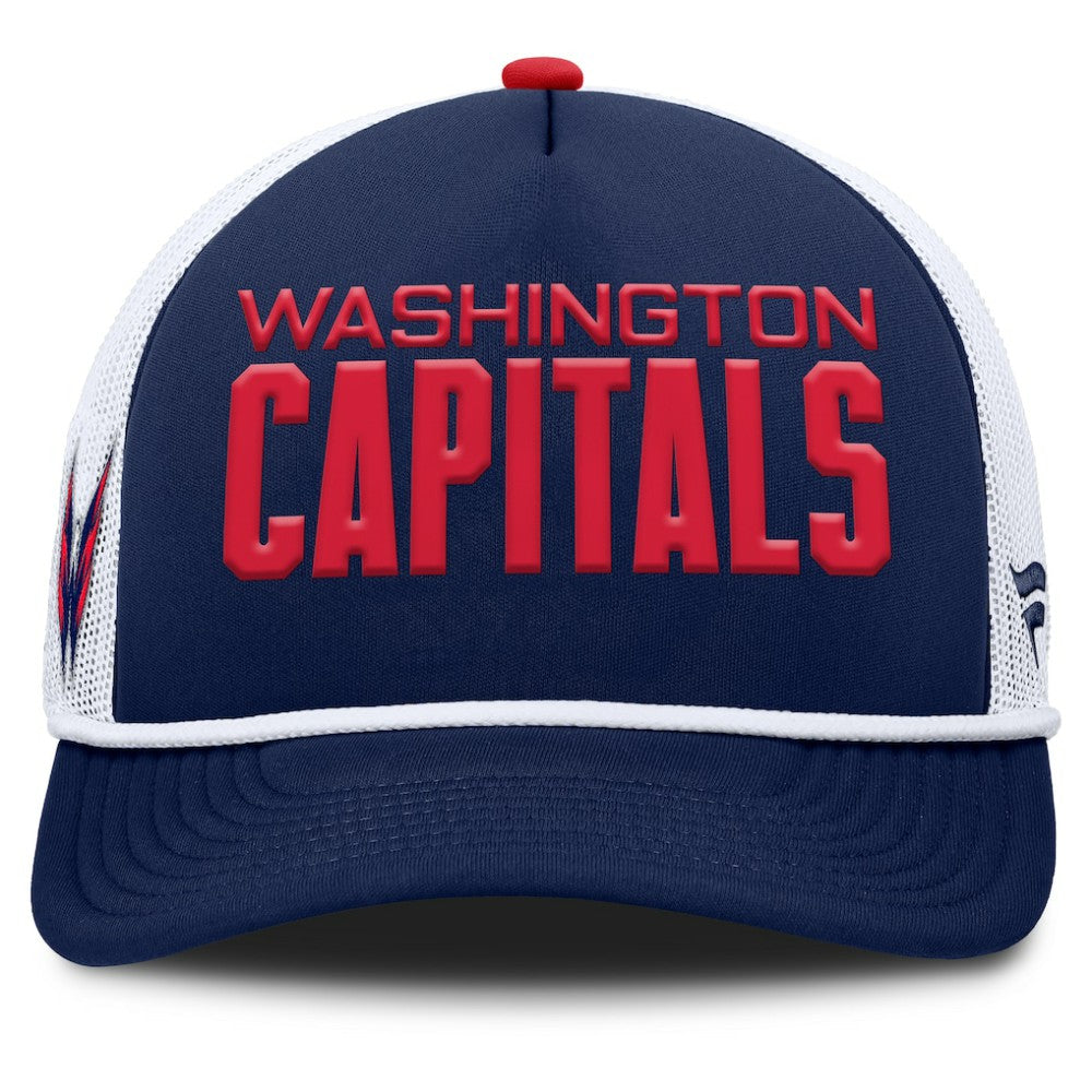Washington Capitals Fanatics Authentic Pro Rink A-Frame Adjustable Hat - Navy/White | US 202498887