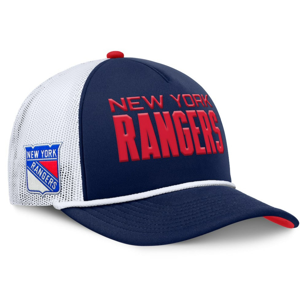 New York Rangers Fanatics Authentic Pro Rink A-Frame Adjustable Hat - Navy/White | US 202498888