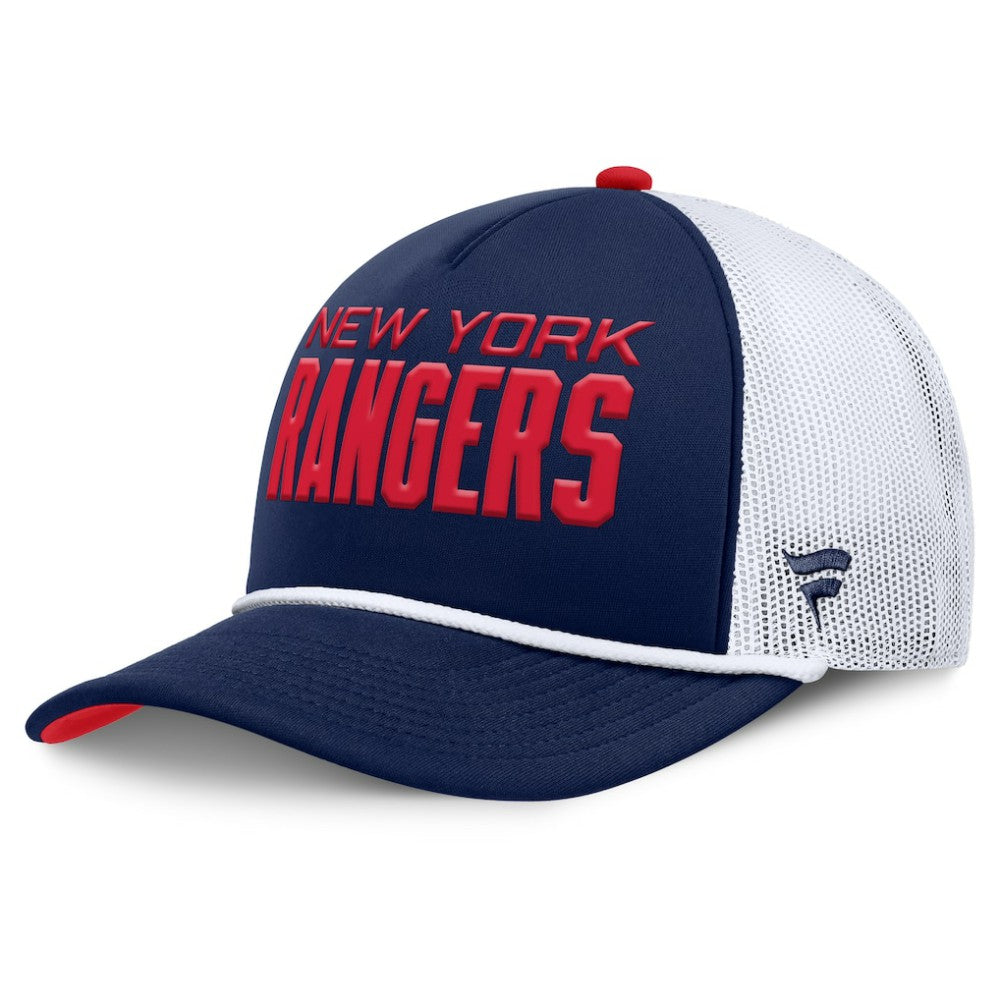 New York Rangers Fanatics Authentic Pro Rink A-Frame Adjustable Hat - Navy/White | US 202498888