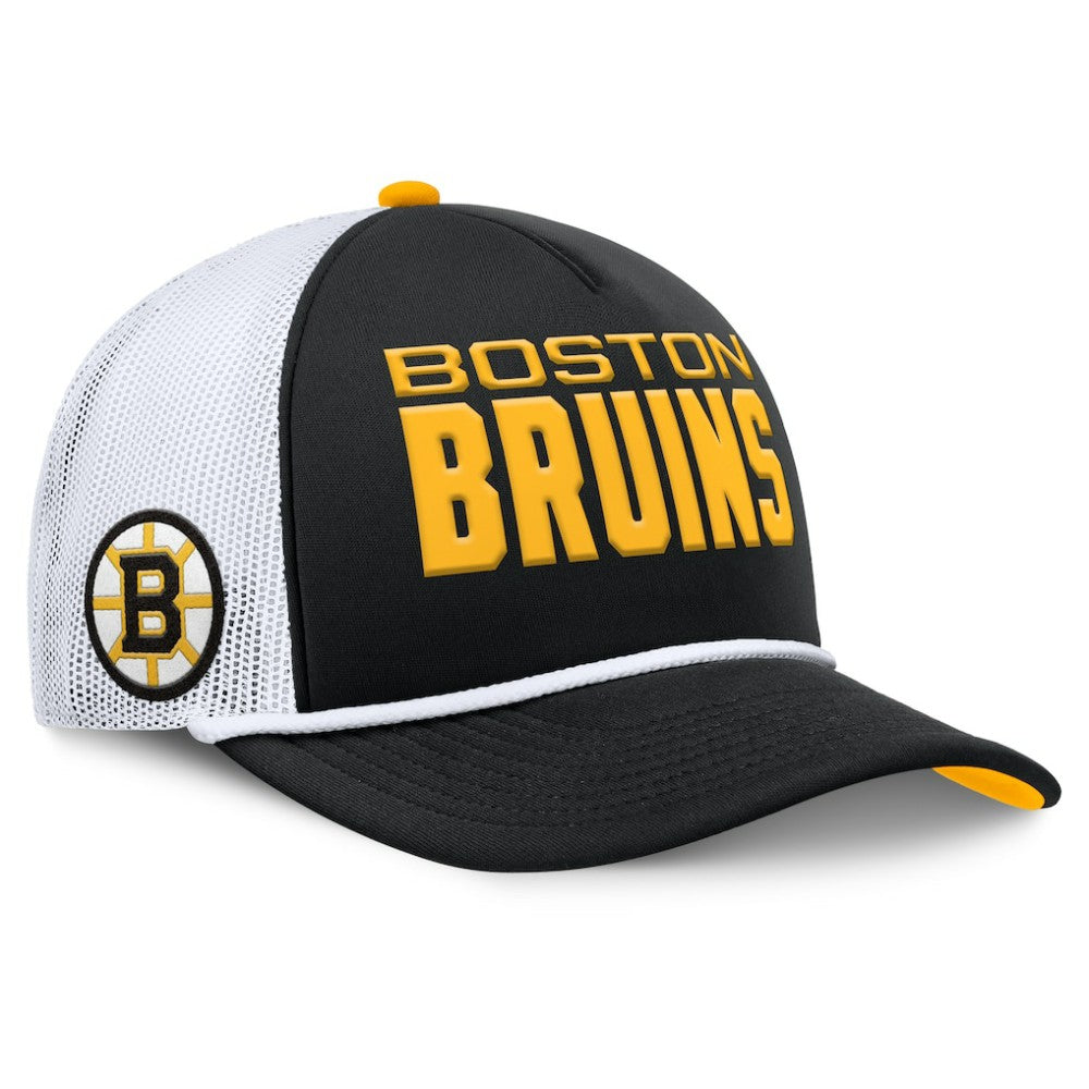 Boston Bruins Fanatics Authentic Pro Rink A-Frame Adjustable Hat - Black/White | US 202498889